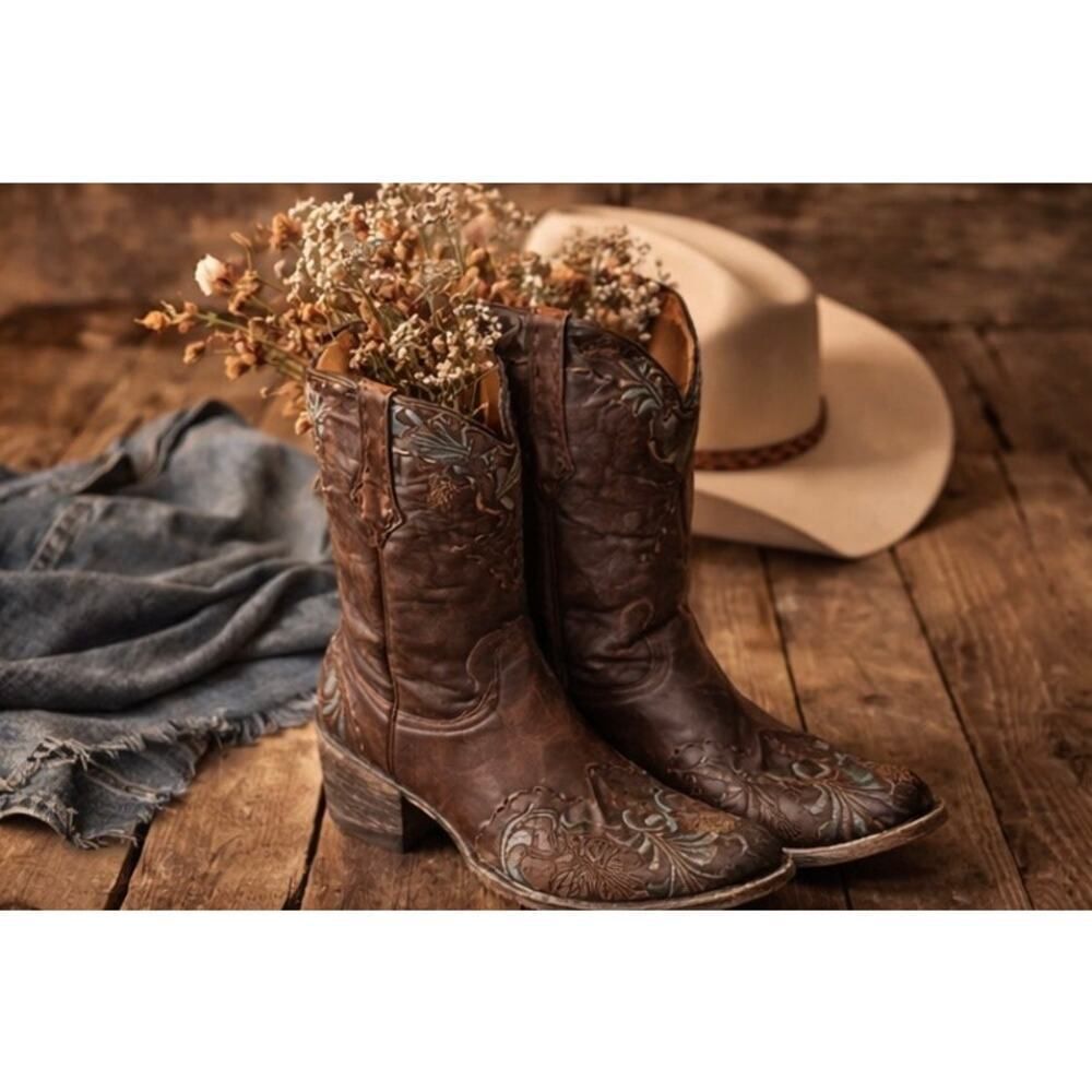 OLDGRINGO chocolate boots L640-1 Erin 13" B size 9"
